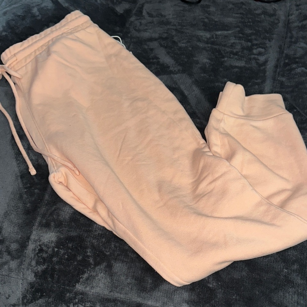 LC Lauren Conrad Peach Drawstring Jogger Pants